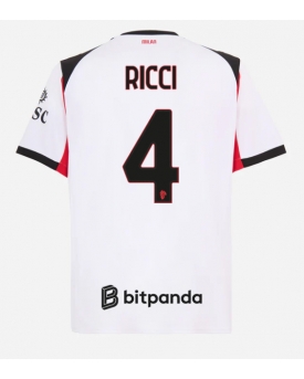 Billige Fotballdrakt AC Milan Samuele Ricci #4 Replika Bortedrakt 2025-26 Kortermet Billige Fotballdrakt AC Milan Samuele Ricci #4 Replika Bortedrakt 2025-26 Kortermet